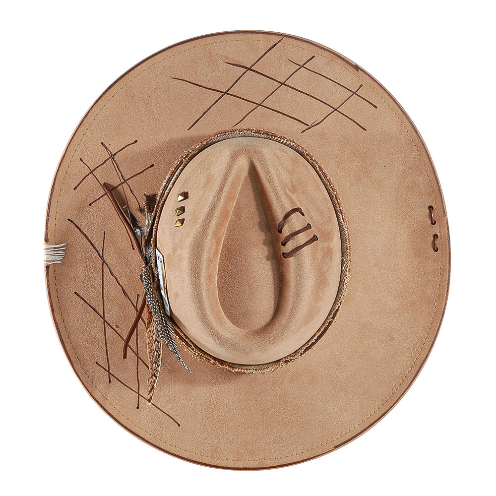 OTRHATS-Fedora-Suede-Khaki-The-Mocha-top