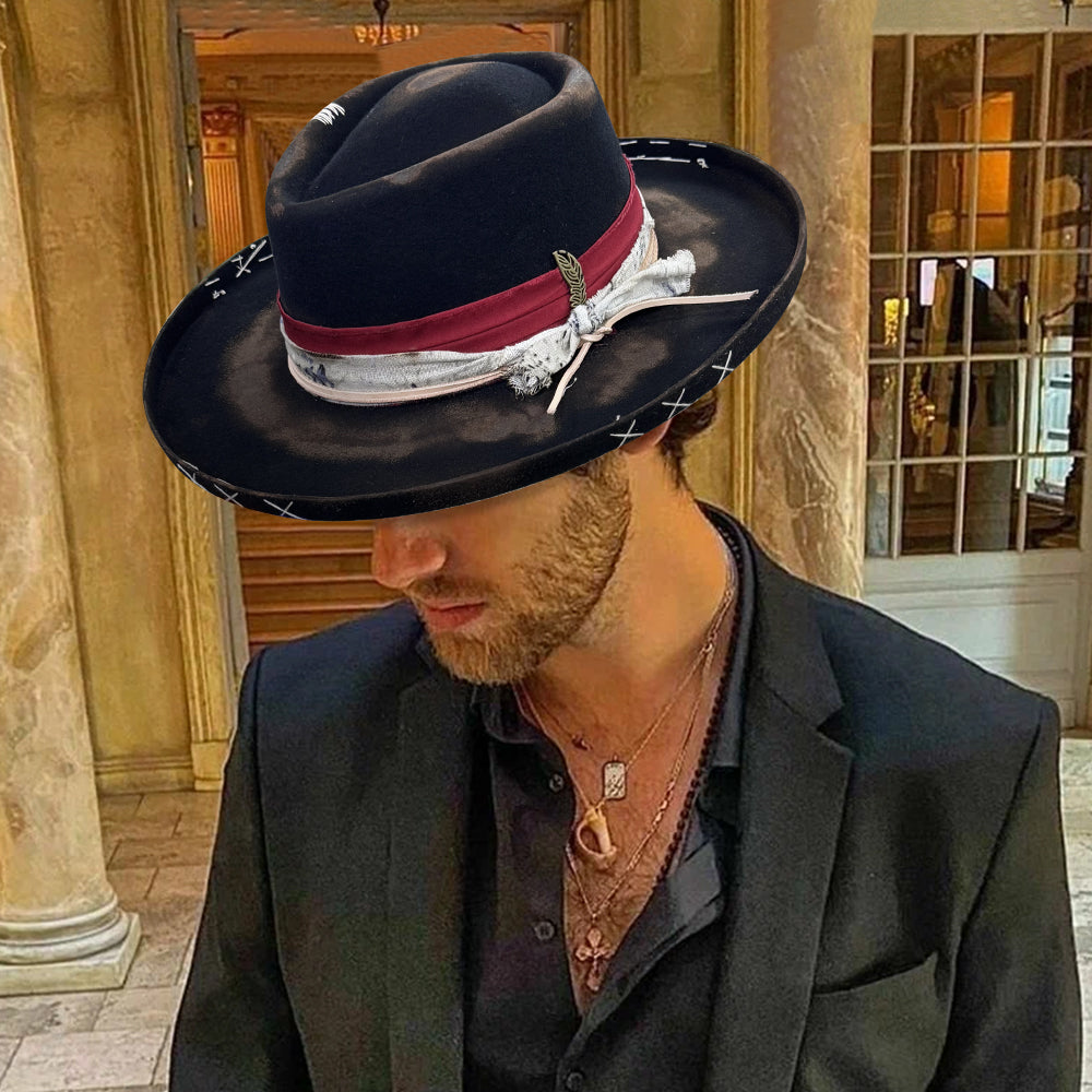 Vintage Fedora Felt(Includes All The Accessories)