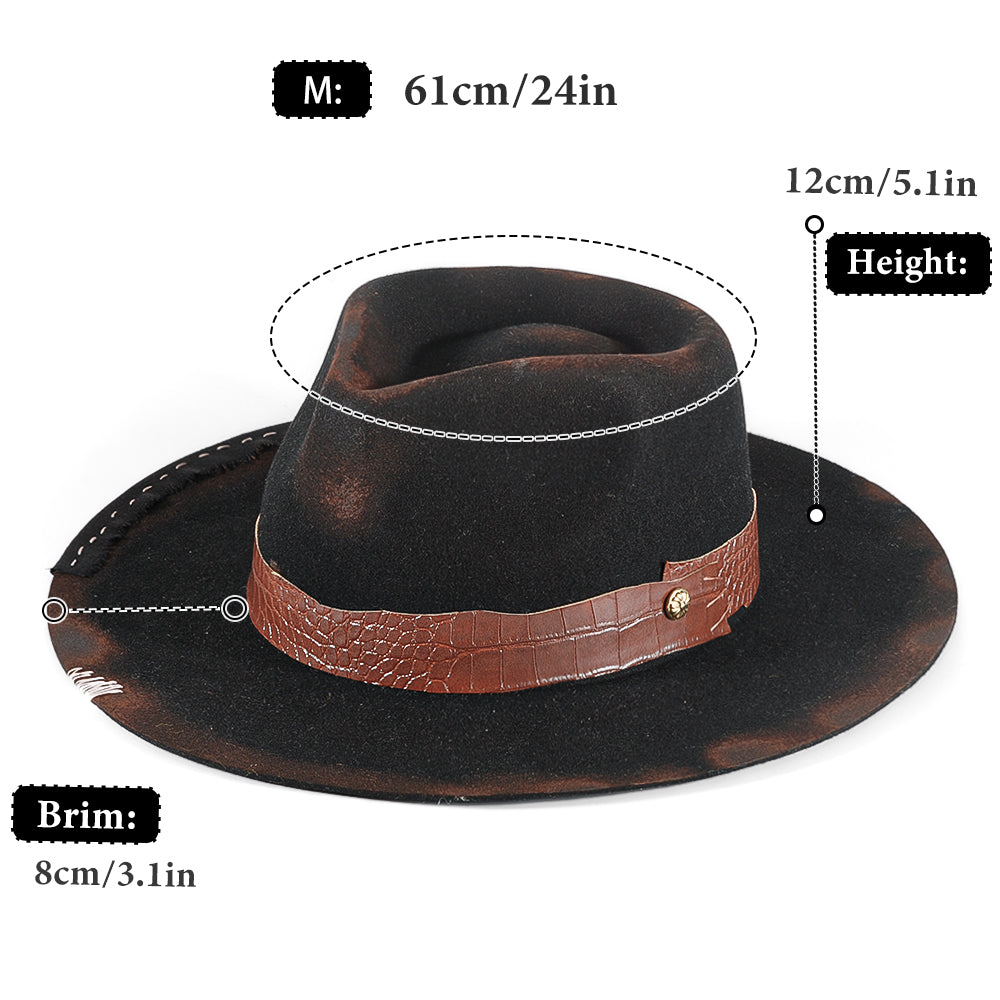 Vintage Fedora Felt(Includes All The Accessories)