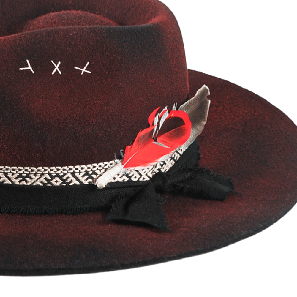 Otraland Cool Vintage Fedora Felt(Includes All The Accessories)